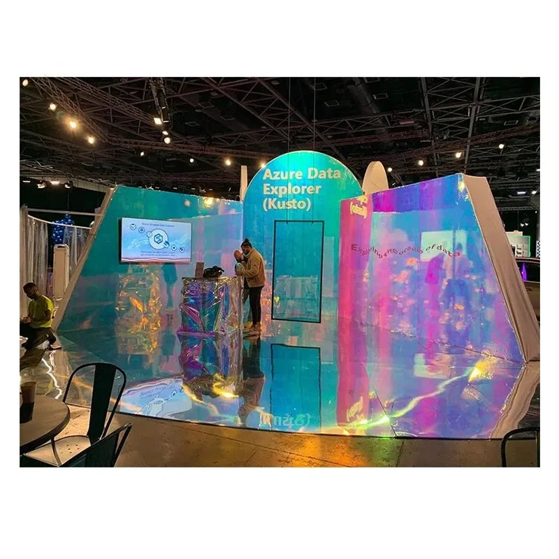 Rainbow Color Dichroic Decorative Film Glass Stickers Glass Tinting Film Rainbow Iridescent Building Pet Window Film