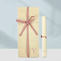 Custom Print Ribbon Beige Cream White Soft Cotton Linen Envelope Gift Dust Bags Storage Bag for Forks Spoons Pens Lipsticks