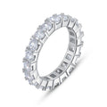RINNTIN SR205 Sterling Silver 925 Engagement Rings Women Jewelry Shiny Cubic Zirconia  Wedding Bands Eternity Ring