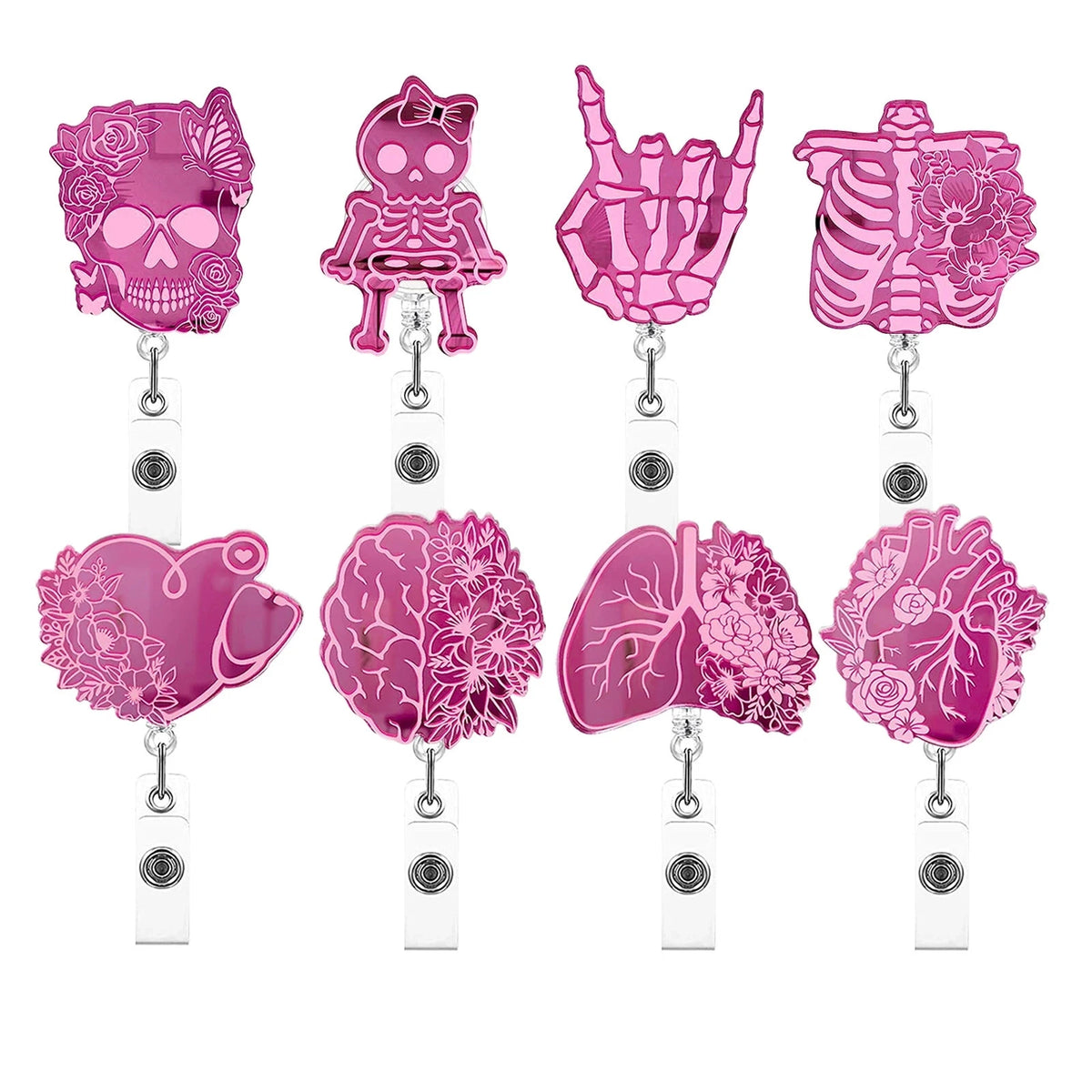 2026 Lailina Luxury Acrylic Badge Holder for Gift Nurse Accessories Badge Reel Yoyo