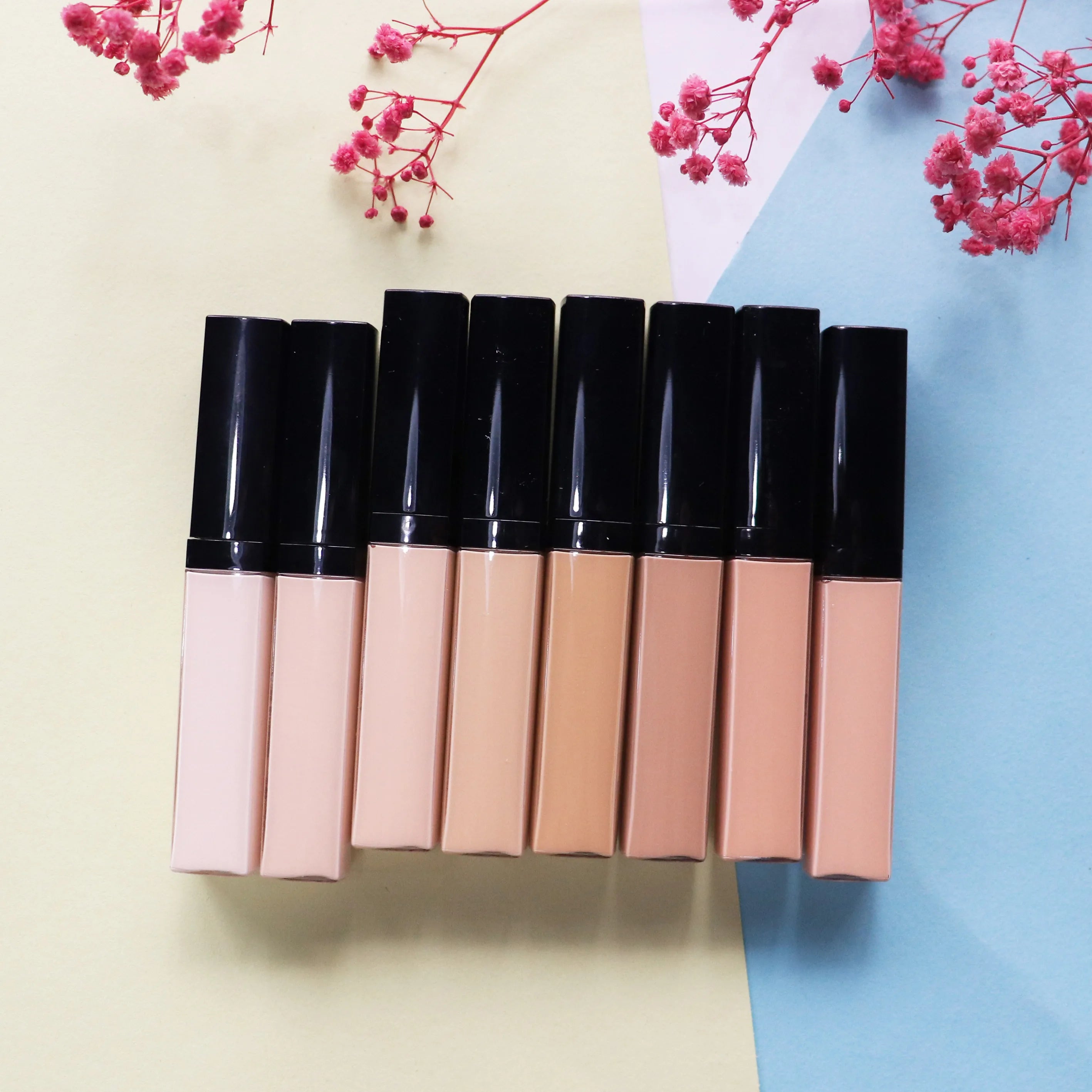 Face Makeup Cosmetics 18 Colors Private Label HD Concealer for Dark Skin Liquid Cream Concealer Waterproof