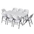 Modern Portable Outdoor Plastic Folding Table Chair for Hotel Living Room Bedroom Hospital Furniture-Gym Dining Applicable