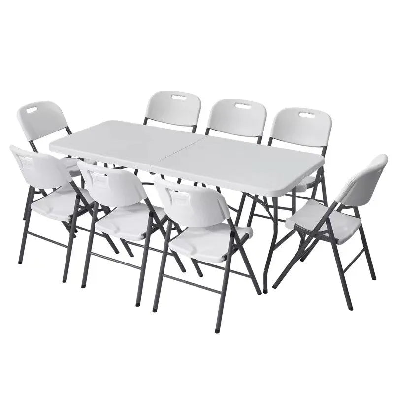 Modern Portable Outdoor Plastic Folding Table Chair for Hotel Living Room Bedroom Hospital Furniture-Gym Dining Applicable