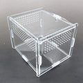 Clear Acrylic Climbing Pet s Feeding Box Rectangle House Tarantula Enclosure Cage Acrylic Reptile Plastic Breeding Box