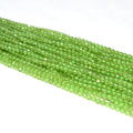 Factory Wholesale Price 3mm Faceted Natural Olive Loose Gemstone Beads Stone Beads