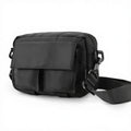 Custom Logo Many Pockets Waterproof Nylon Unisex Crossbody Chest Messenger Adjustable Shoulder Sling Belt Tote Bag for Men Women
