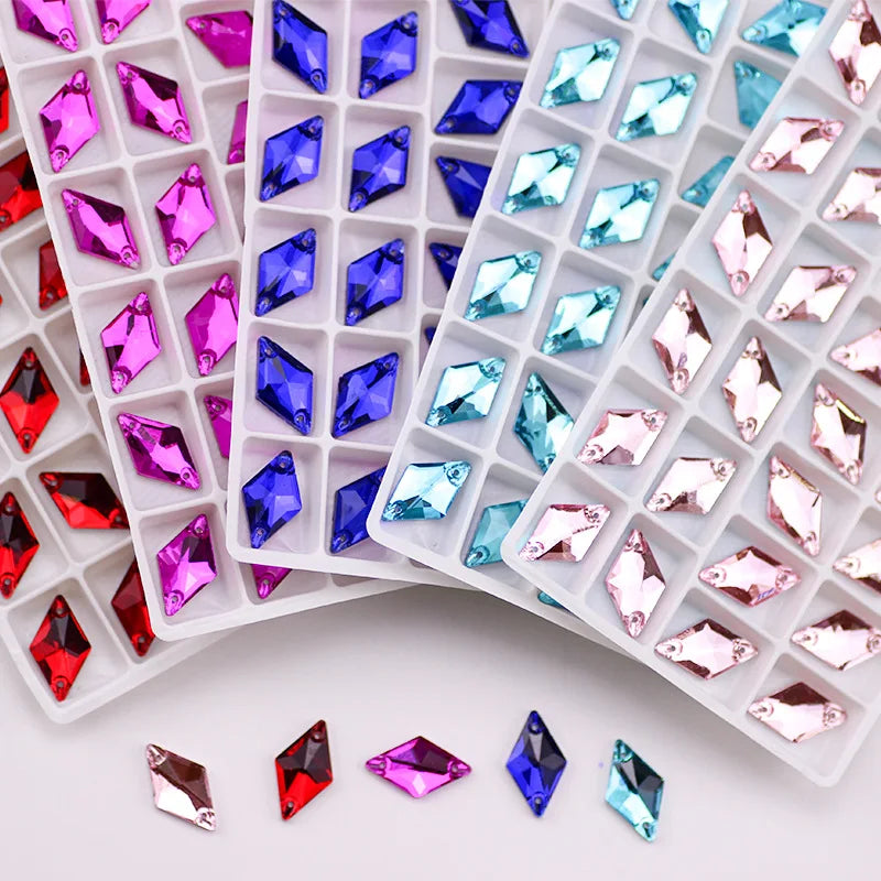 High Grade Loose Sew Rhinestones for Dresses Shoes Bags Flat Back Oval Glass Wholesale Opp Bag Packaging Paypal Payment 2 Bags