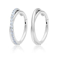 2 Pcs ASTM 136 G23 Titanium Gold Classic Wedding Piercing Ear Helix Fan-shaped Cartilage Conch Tragus Earring Septum Nose Ring