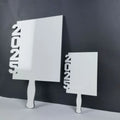 10PCS/Lot 2025 Paddle Sublimation Blanks Hand Paddle Church Fans Memorial Graduation Paddle Fans Photo