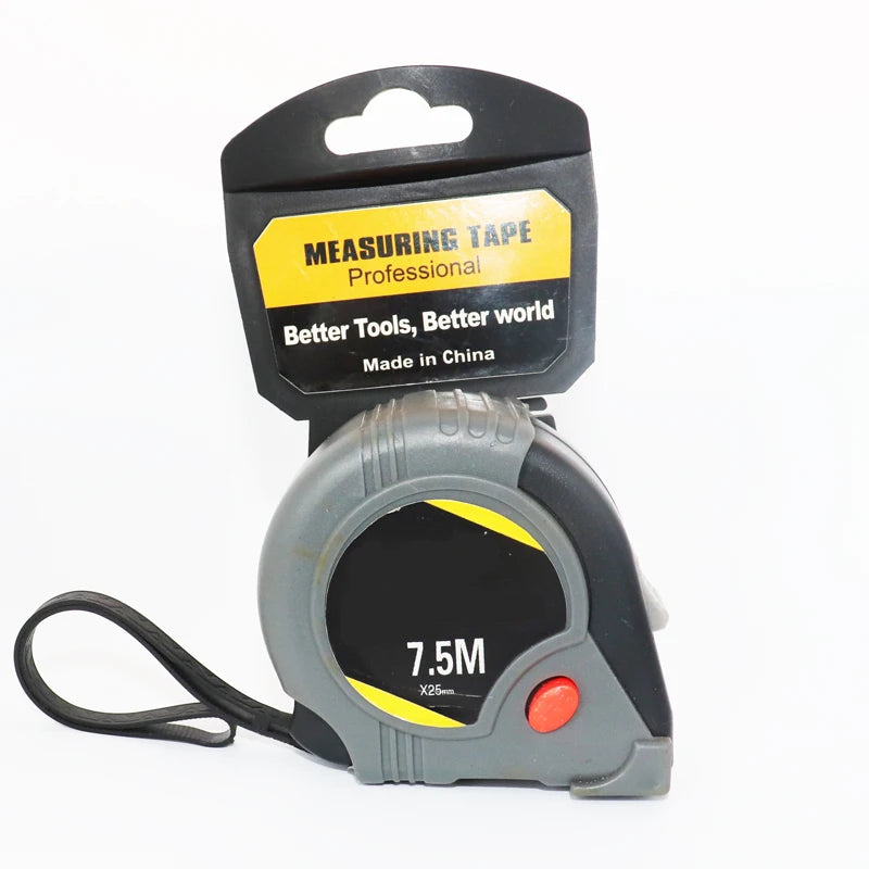 Portable Carbon Steel Tape Measure Metric Metal Construction Carpentry Tool for Measuring Meter Length Handheld Measure
