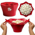 Collapsible Foldable Microwave Oven Silicone Popcorn Maker PP Kitchen Canister for Popcorn Food Storage Container