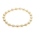 Go2boho Gold Beaded Bracelet for Men Jewelry 2022 Trendy Golden Beads Jewellery Elastic Bead Pulsera Travel Bracelets Wholesale