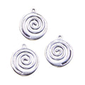 Charms Spiral Screw Helix Spire Volution 19x17mm Tibetan Silver Color Pendants Antique Jewelry Making DIY Handmade Craft
