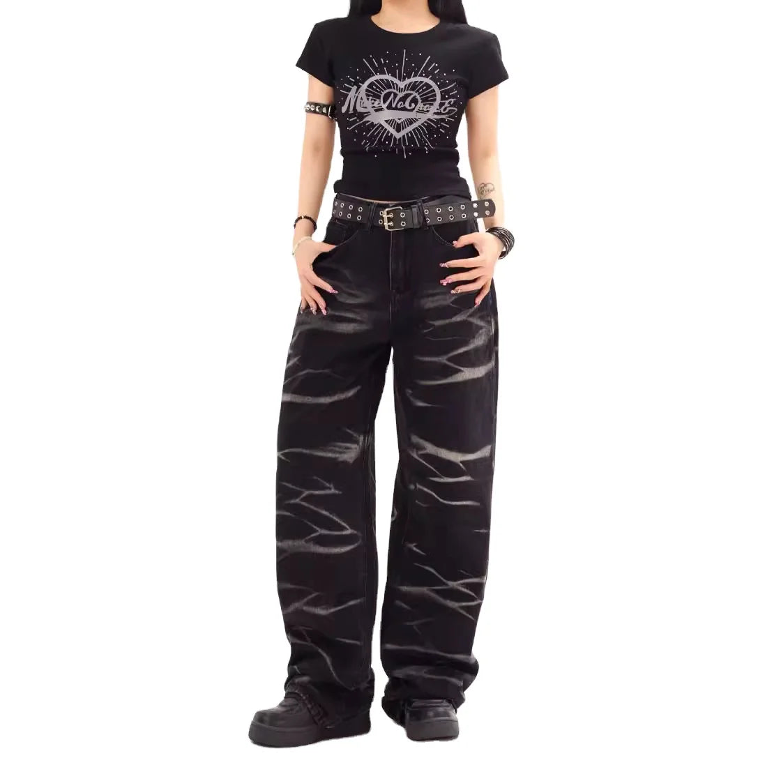 Custom Regular High Quality Straight Leg Print Mid Rise Softener Knitted Ripped New Design Fashion Jeans