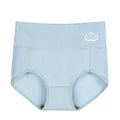 JOGOGO Wholesale Customize Women Plus Size High-Waist Panties Breathable Solid Color Cotton Printed Underwear Stretch Briefs