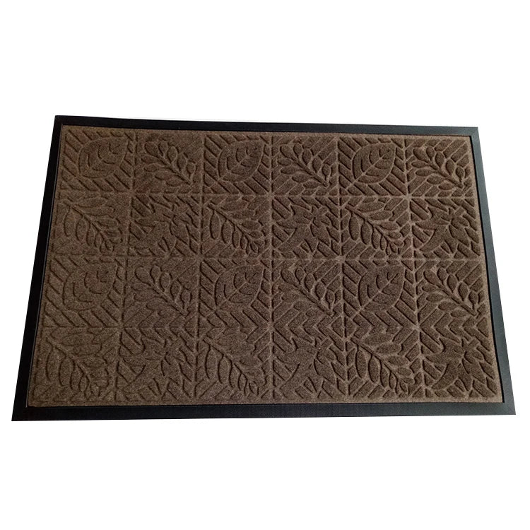 High Quality Custom Front Door Mat Embossed Velour Polyester Modern Style Washable Non-Slip Pet Friendly Cushioned Made Rubber