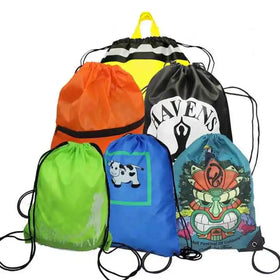 Most Popular Custom Polyester Drawstring Backpack Traveling Lightweight Drawstring Backpack