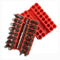 33pcs Chrome-Finished Security Screwdriver Bits with Steel Handle for DIY & Industrial Repair