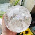 Natural Healing Stones Clean Quartz Ball with rainbow Clean Crystal Sphere