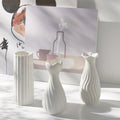 Ceramic White Dried Flower Vase Matt Glaze for Easter Home Decor Coffee Shop Living Room Flower Arrangement Decoration Props