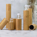 Bamboo Stainless Steel 10ml Roller for Ball Essential Oil Bottle Travel Perfumes Bottles Container with Roll on Sealing Type