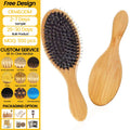 Yozeal Eco-Friendly Handheld Paddle Hair Brush Customized Natural Bamboo Bristle Factory Wholesale for Home Use