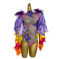 Sexy Colorful Rhinestone Ribbon Short Jumpsuits Photoshoot Las Vegas Show Drag Queen Festival Outfit Stage Performance Bodysuits