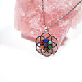 DIY Chakra Gemstones Carved Jade Jewelry Gemstone Pendants Christmas Gift for Girlfriend Chakra Crystal Set Folk Crafts