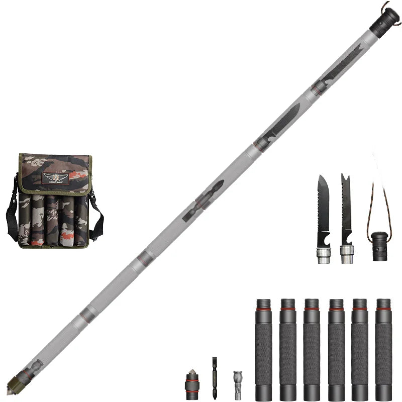 Amaozn Best-Selling Outdoor Gear Premium Walking Stick for Mountaineering Hiking Climbing Camping