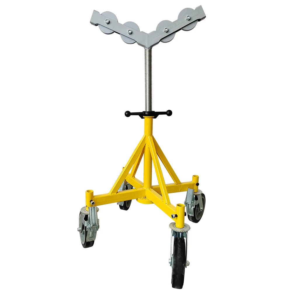 Pipe Stand Adjustable Height Adjustable Pipe Support with Wheel Four Support with Heavy Pipe Support