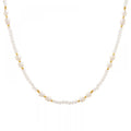 2025 Women Jewelry Trends Fashion Gold Plated White Stone Bead Natural Baroque Freshwater Pearl Necklace