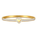 Wholesale Custom Designer Simple Luxury Diamond High Quality Bracelet Bangle Stainless Steel Heart Bracelet Jewelry for Women