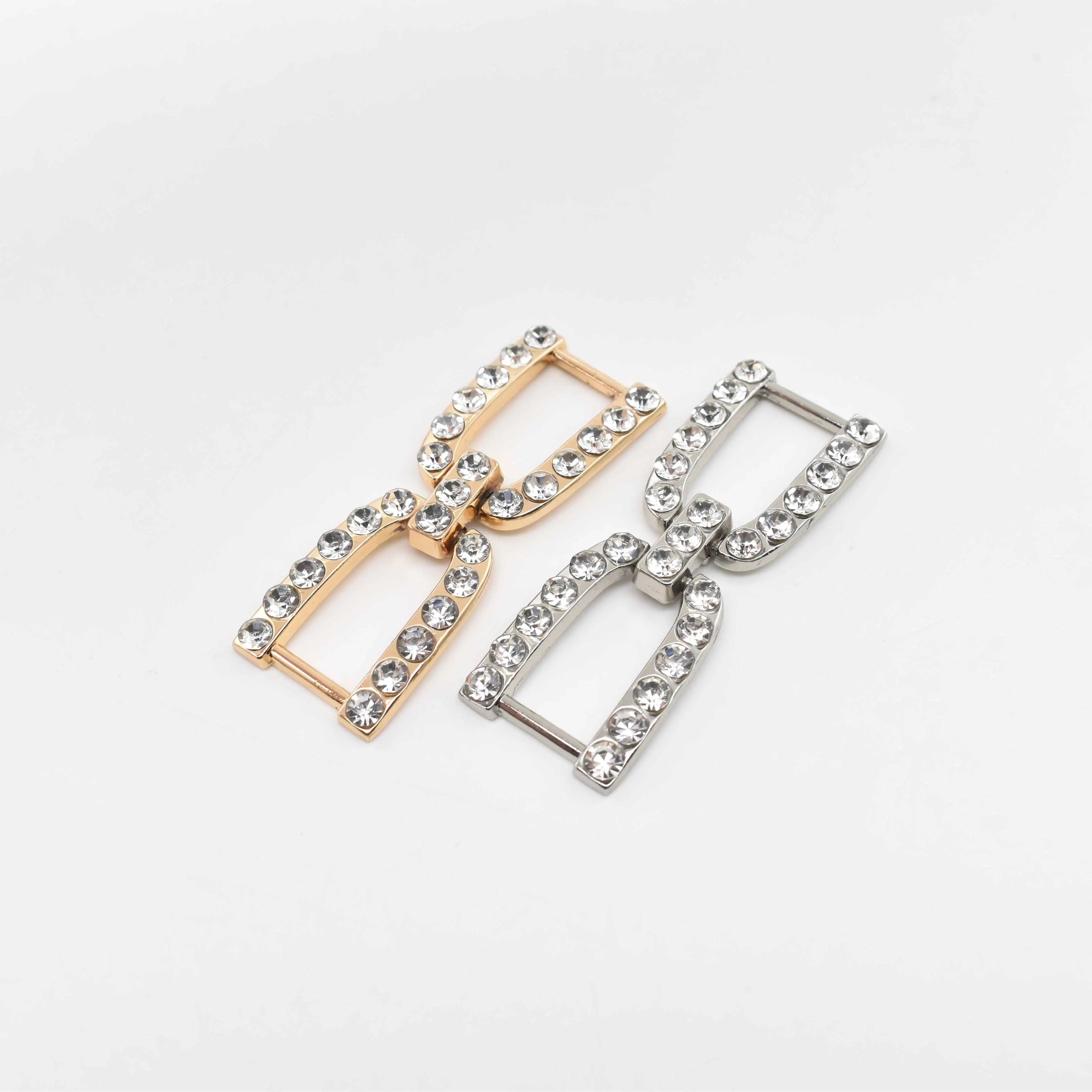 Metal Silver Diamante Bikini Rhinestone Connectors Accessories for Beachwear Swimwear