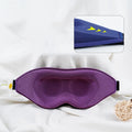Custom Logo Deep 3D Memory Foam Eye Mask 3D Silk Sleep Eyemask for Travel and Sleep
