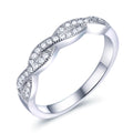 Trendy Silver 925 Jewelry in Stock Non Tarnish Wedding Ring Engagement Rings Prata 925 Original