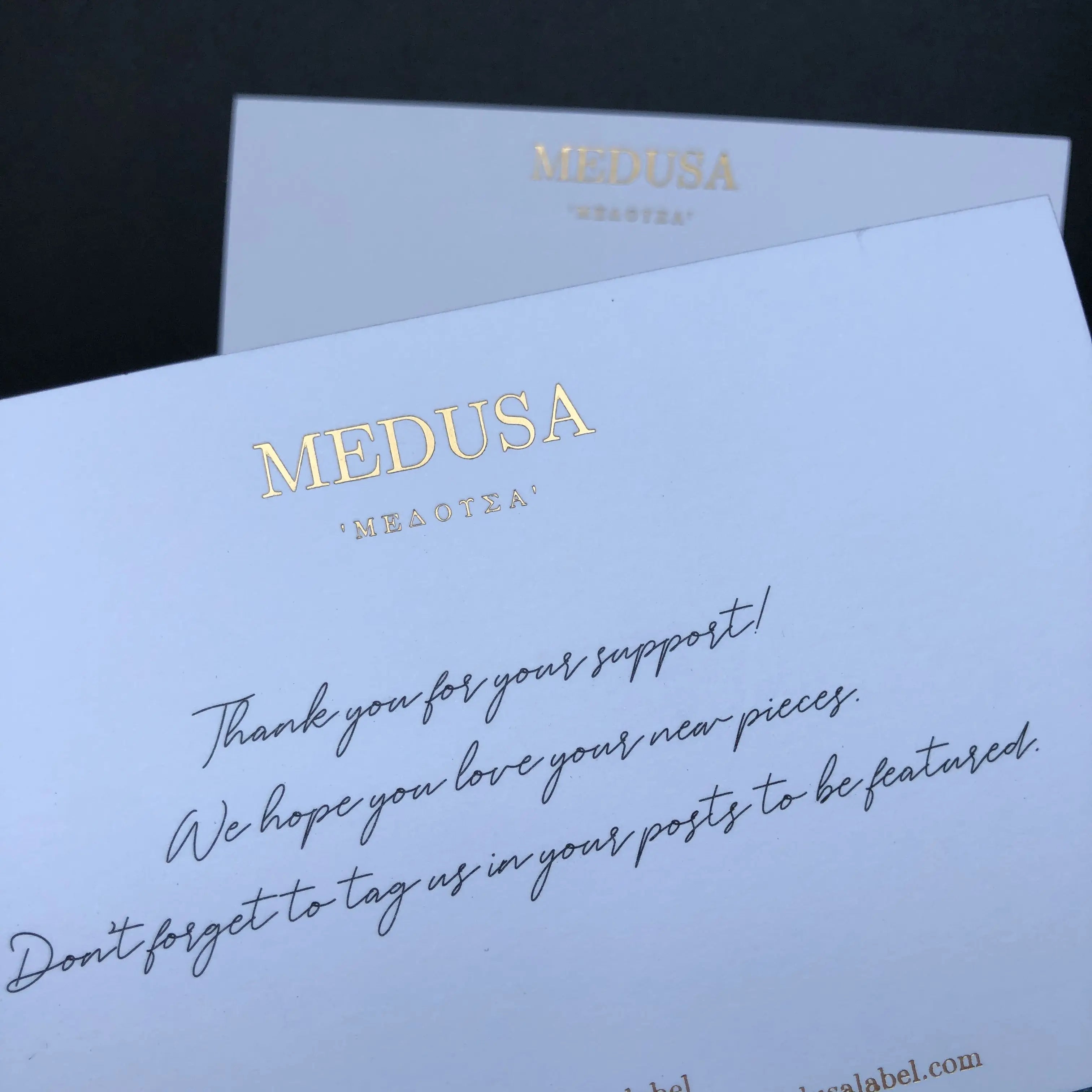 Luxury Gold Foil Embossed White Business Cards & Valentine's Day Greeting Cards Custom Embossed Logo Printing