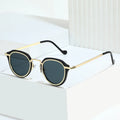 2024 Luxury Designer Famous Brands 2024 Custom Fashion Unisex Metal Unique Stylish 400 Uv Sunglasses Oval Face Sunglasses