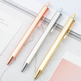 Rose Gold Pen Factory Feature Custom logo Ball Point Metal Promotional Stylus Ball Pen for Gift Writing