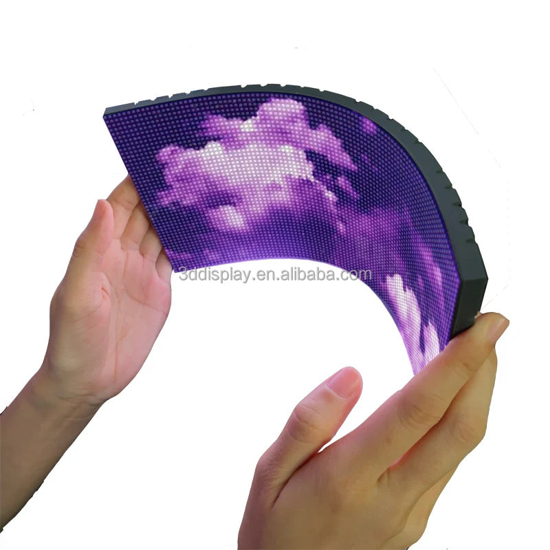 P1.2 P1.5 P1.8 P2 P2.5 P3 Flexible Led Module Indoor Outdoor Curved Led Display Screen China