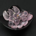 Wholesale 925 Silver Natural Polyhedron Flower Shape Rose Quartz Swan Carving Pendant Crystal Sphere Pendant for Jewelry Making