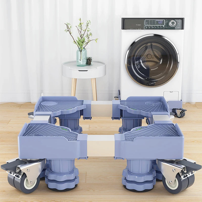 Factory Wholesale Wash Dryer Bracket Fridge Washing Base Movable Adjustable Refrigerator Storage Machine Stand With Wheels