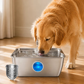 Wholesale 12L Large Capacity Pet Water Fountain 304 Stainless Steel Silent Smart Filter Dogs Cats Puppies Kittens Indoor OEM