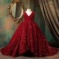 2022 Vestidos Girls First Communion Flower Girl Kids Performance Children Pageant Ball Gown Sequins Wedding Dresses