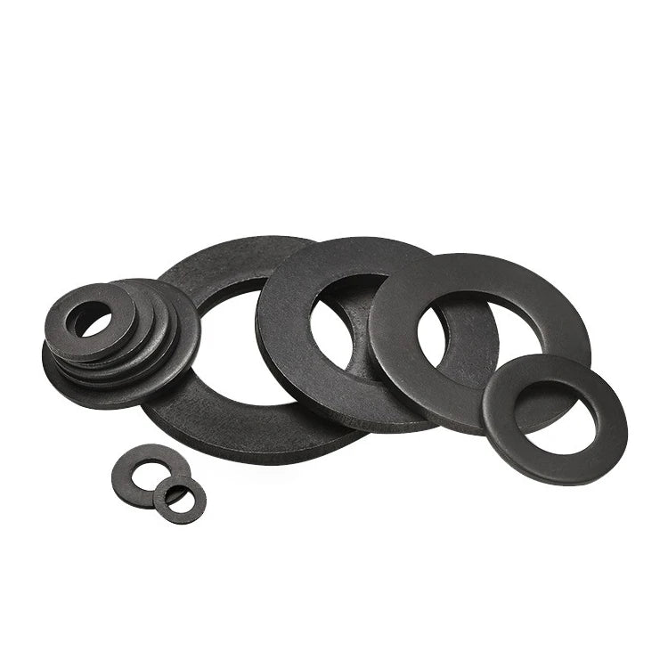 M1.6 M2 M2.5 M3 M4 M5 M6 M8 M10 M12 M14 M16 M18 M20-M64 8.8 Class Black Carbon Steel Metal Flat Washers