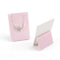 Custom Logo Standing Jewelry Display Card Offset Paper Velvet Jewelry Card for Necklace and Earring New Business Card