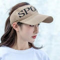 Factory Price  Knitted Visor Caps Sports Hats for Girls Breathable Outdoor Baseball Caps