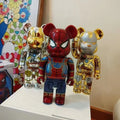 Wholesale Plating Iron Man Spider-Man Violent Bear Bearbrick 400% Tide Play KWAS Figures Ornaments