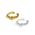 925 Sterling Silver Irregular Vintage Clip Earring Irregular Shaped Ear Cuff Ear Cuff Gold Plated