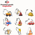 Transportation Vehicle Cookie Cutter Set Stainless Steel Airplane Helicopter Vintage Truck Fondant Mold for Kids Baking Tools
