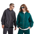 2024 Fall/Winter New Polar Fleece Two Way Zipper Hoodie Custom Embroidery Oversized Blank Hoodie Zipper Unisex